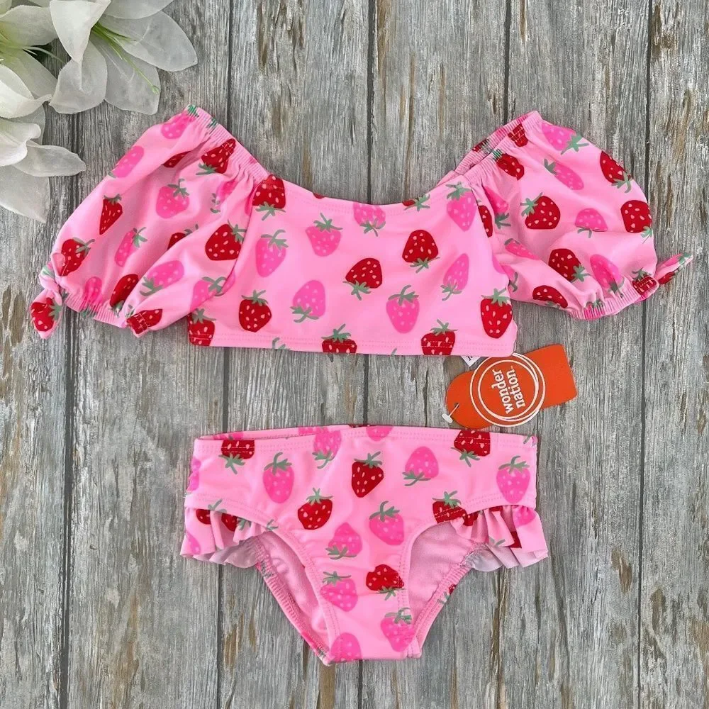 Tankini & Bikini Swimsuit Bathing Suit 2, 2-Piece Sets Size 2T